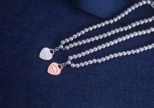 Unisex S925 Sterling Silver Love Bracelet Beads Heart Pendant Customized