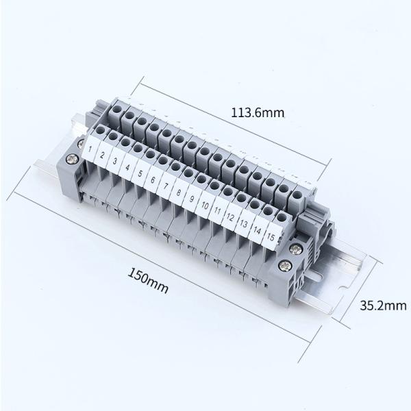 UK2.5B Screw Terminal Blocks Kit UK2.5N Modular DIN Rail Mounted Strips 32A 690V