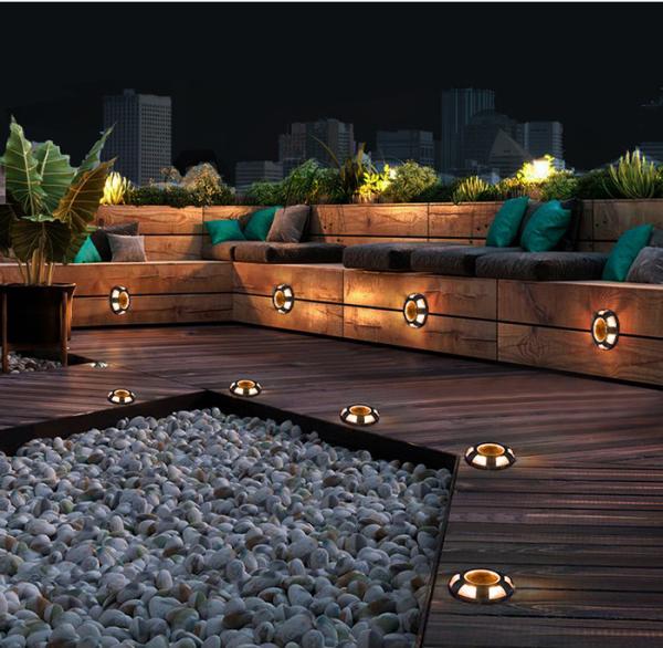 IP67 resistente à água luz solar de terraço de alumínio luz solar do portão de jardim