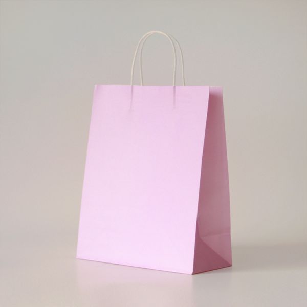 Bolsa de compras de papel kraft reutilizable para comestibles con logotipo personalizado