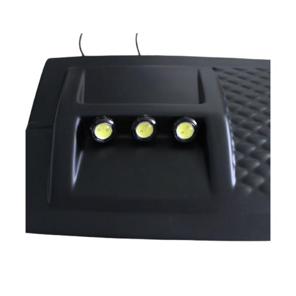 Hilux Revo SR5 2015 Front Roof Spoiler Cover LED Black Trim