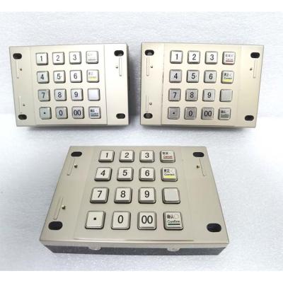 PCI 4.0 Certified ATM Machine EPP Encrypted Pin Pad Payment Kiosk Metal With 16 Keys