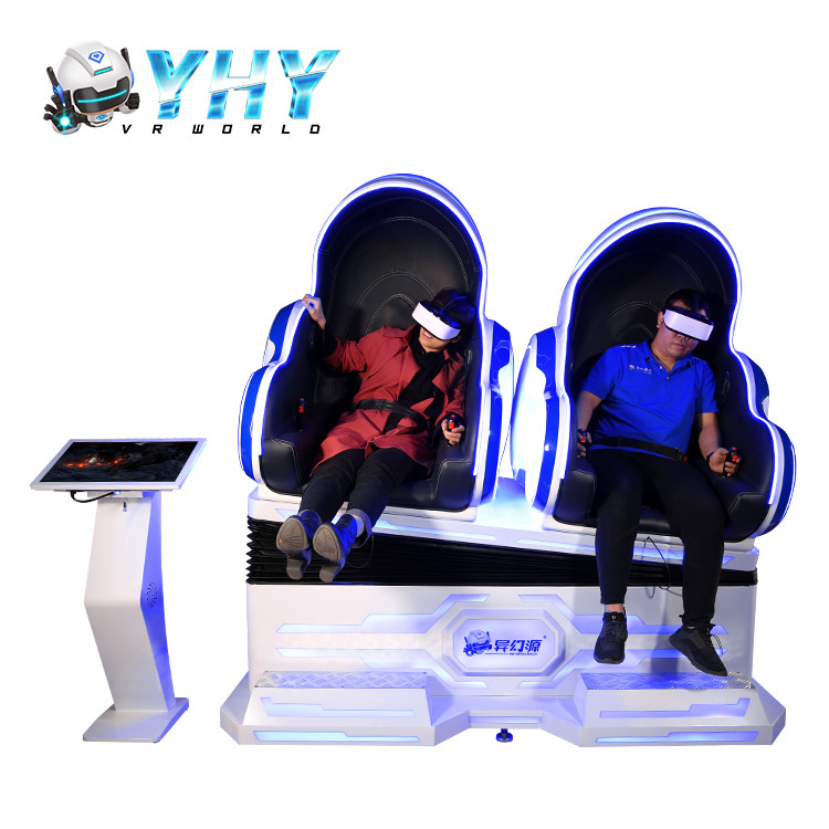 Акриловое 2 кино имитатора яйца мест 9D VR с 200 играми