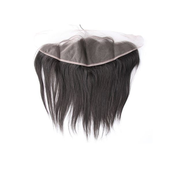 Midium Brown Straight Virgin Human Hair Lace Closure With No Fiber / Synthetic