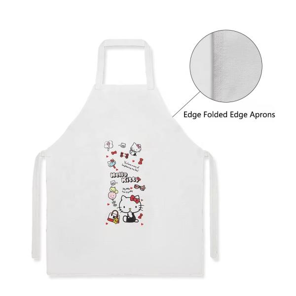 Delantales en blanco de sublimación de lino para niños y adultos, delantales de cocina personalizados