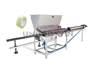 Carregamento do núcleo do papel da fita adesiva/que descarrega a máquina de desenho da tubulação da máquina