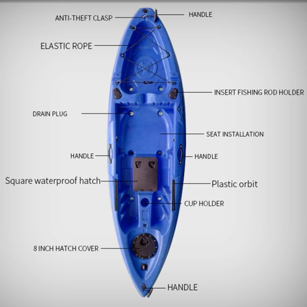 Practical Hobie Tandem Fishing Sea Kayak Safety Sport Sit On Top