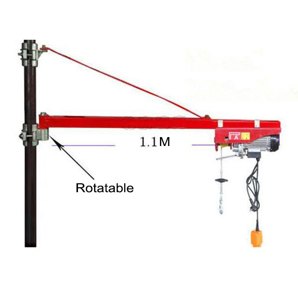Мини электрическая емкость 240в 50хз подъема веревочки 250кг провода с рукой оси