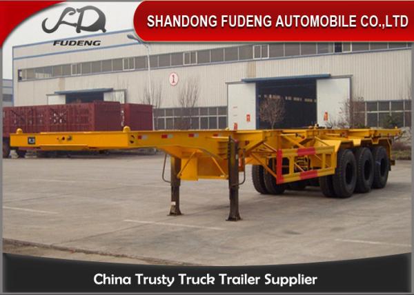 FUWA / BPW Axle Chassis Container Trailer 20ft 40ft Dimension 35 Tons Load