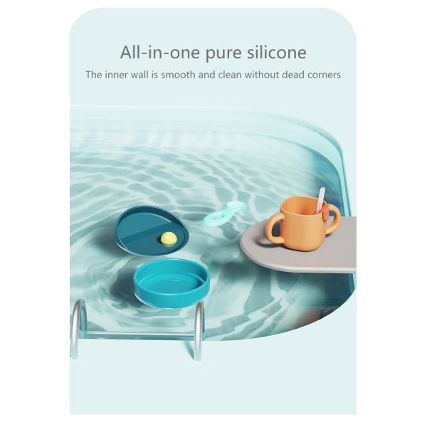 Baby Silicone Food Feeder Set PP Silicone Orange Infant Fruit Feeder 270ML Childrens Bowl