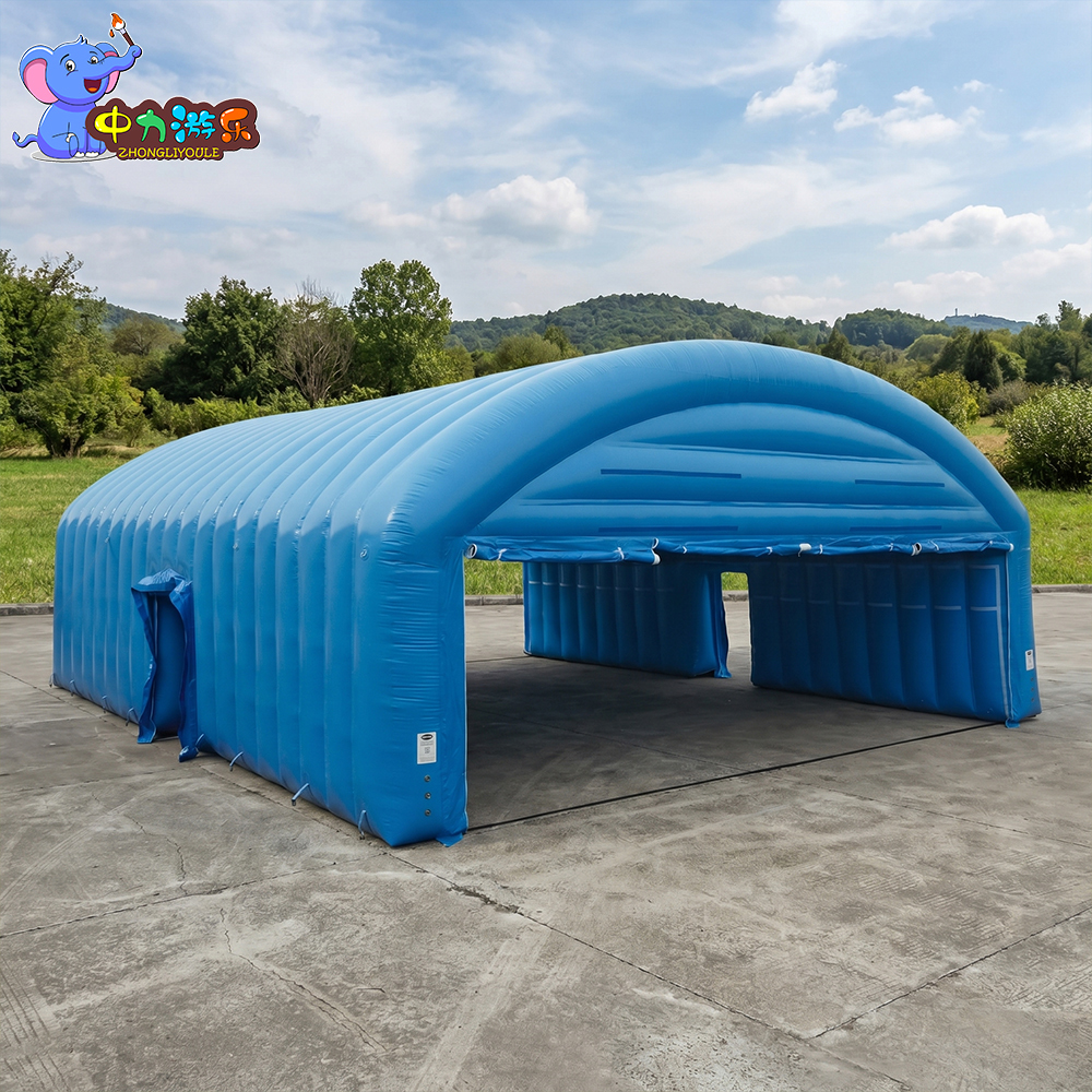 Large Inflatable Vehicle Shelter Giant Inflatable Tent Portable Garage for Fleet Storage, Maintenance and Temporary Workshop