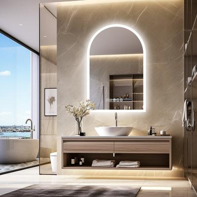 Customized Hotel Bathroom Mirror Anti Rust Round LED Bathroom Mirror IP65