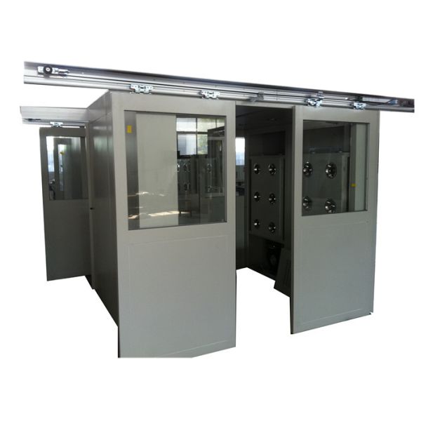 El soplar bilateral del hospital del polvo de aire del túnel movible de la ducha, 25m/s de alta velocidad