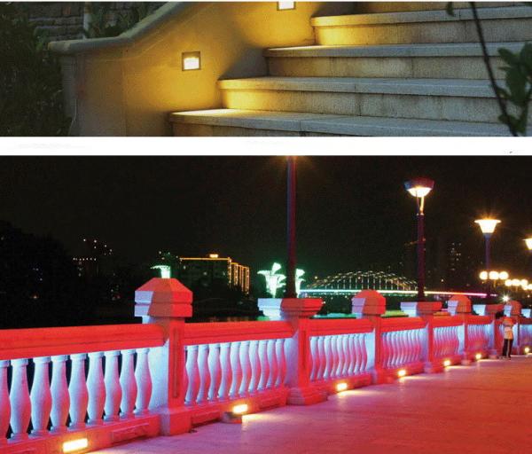 Exterior hot sell IP65 3W 3years warranty led stair light &LED Step light for bridge used