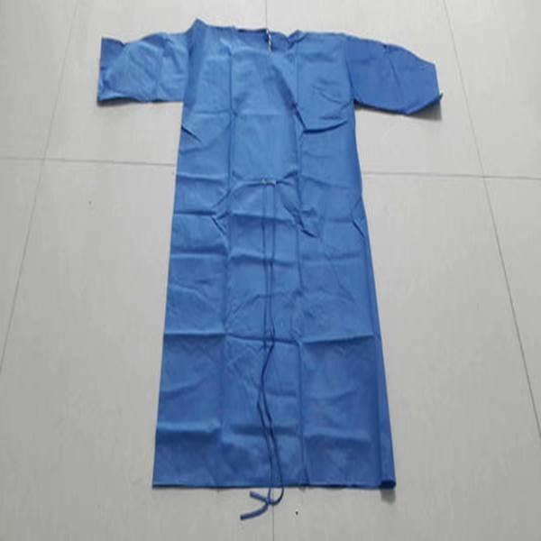 Sterile Nonwoven SMS 65gsm Disposable Surgical Gown