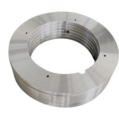Hardness Carbide Steel Round Slitter Blades Polished CNC Grinding AlTiN Coating