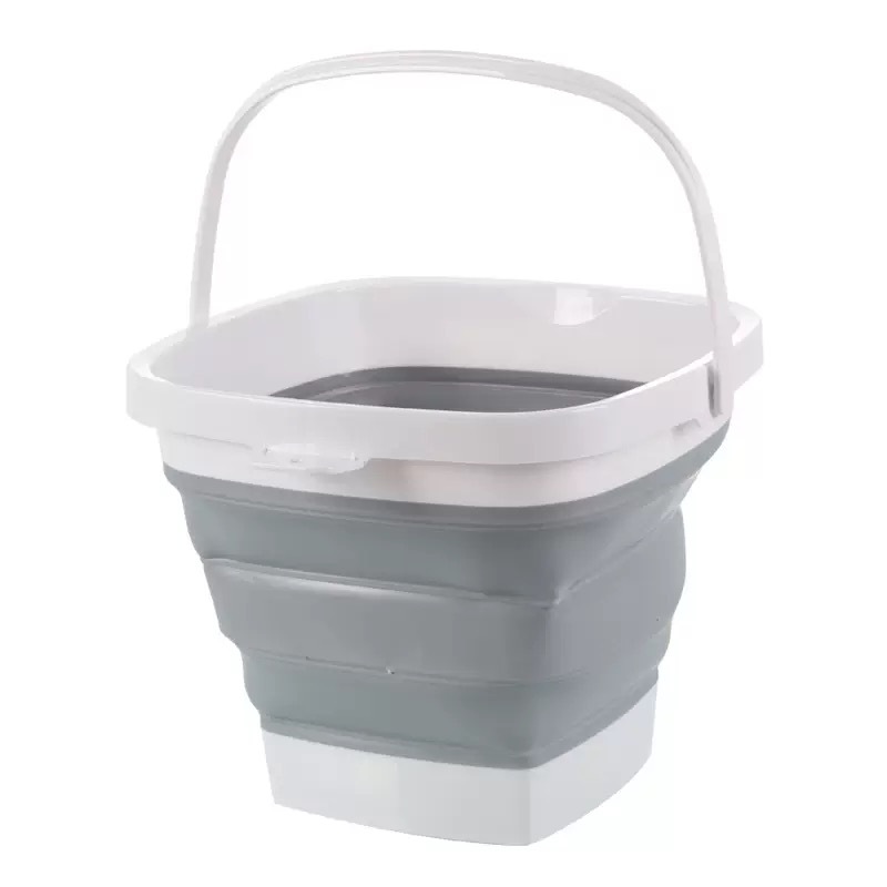 Factory Hot-Selling Wholesale Household Silicone Gel Fold Portable Durable Large Capacity Bucket for Kitchen Vegetable Washing