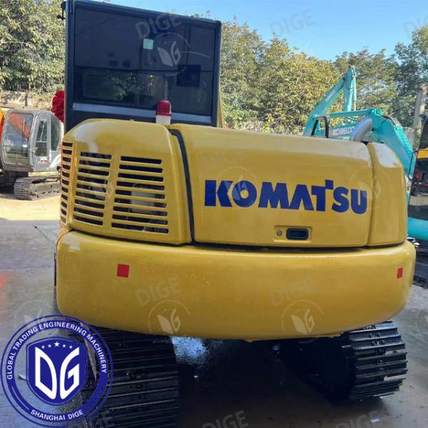 Máquinas pesadas resistentes,excavadora PC70 usada com sistemas hidráulicos avançados
