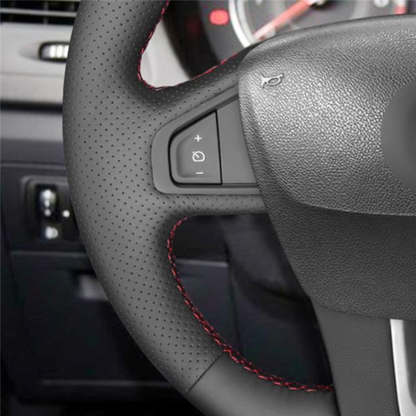 Custom Combinations Hand Sewing Steering Wheel Cover For Renault Laguna 3 Latitude Samsung SM5 SM7 2014 2015 2016 2017 2018