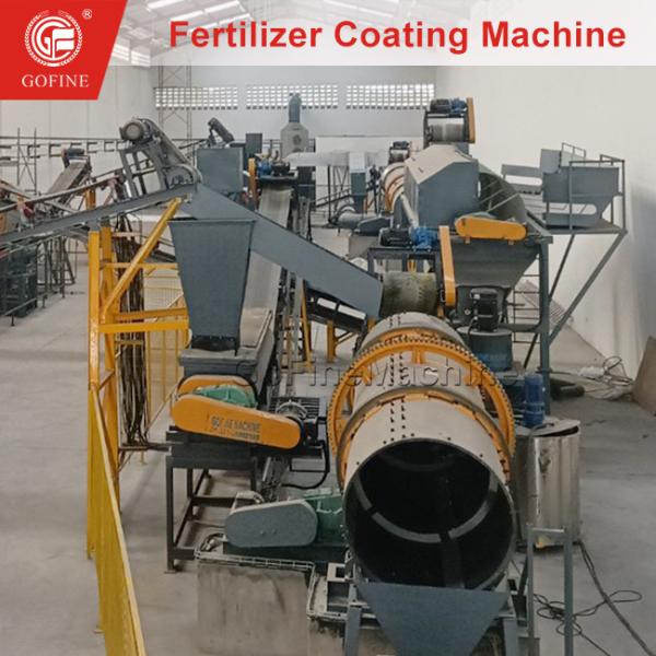 NPK Compound Fertilizer Coating Machine For Fertilizer Production Line