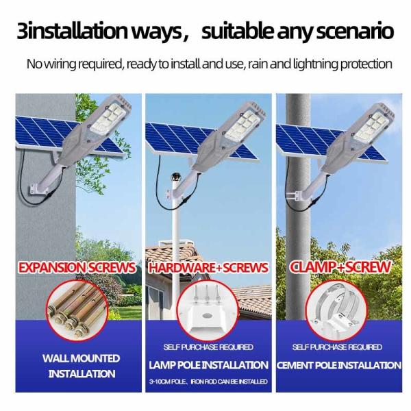 LED Solar Street Light 50W Split Solar Powered Garden Street Lamps