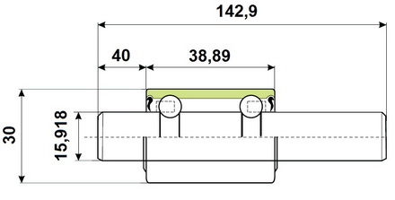 WIB 1630143 High Quality Competitive Price Automotive Water Pump Shaft Bearing WIB1630143