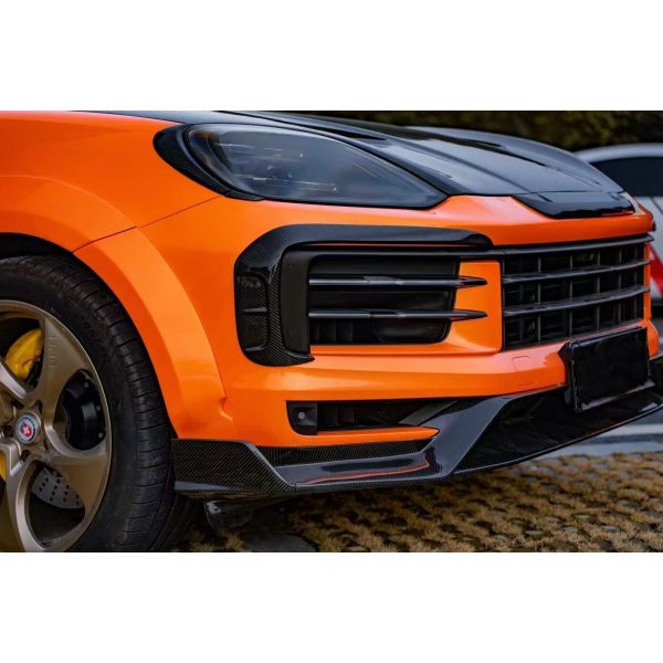 Porsche Cayenne Widebody Body Kit MSY Style Front Lip Diffuser Spoiler Body Kit Porsche