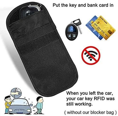 Anti Theft Car Key Signal Blocking Pouch RFID Faraday Cage Shielding Lock Devices