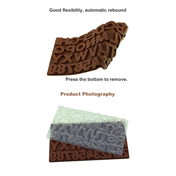 Harmless 36 Compartment Silicone Chocolate Letter Molds