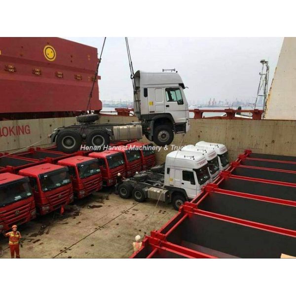 Высокая крыша Sinotruk Howo 6x4 371hp основное - тележка двигателя с безламповыми покрышками 12R22.5