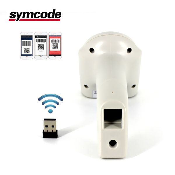 USB 2.4G Handheld Barcode Scanner / QR Barcode Reader Adjustable Beeper Volume