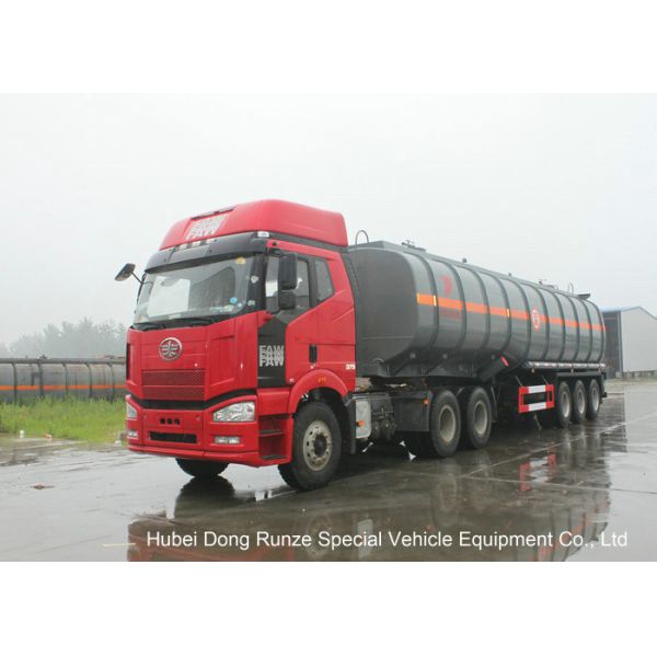 30000L -45000L Capacity Chemical Tanker Truck for Fluosilicic Acid / Hexafluorosilicic Acid