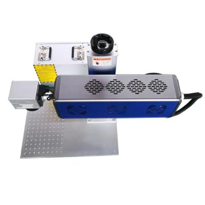 Non Metal Materials CO2 Laser Marking Machine Conveyor Belt Flying Type