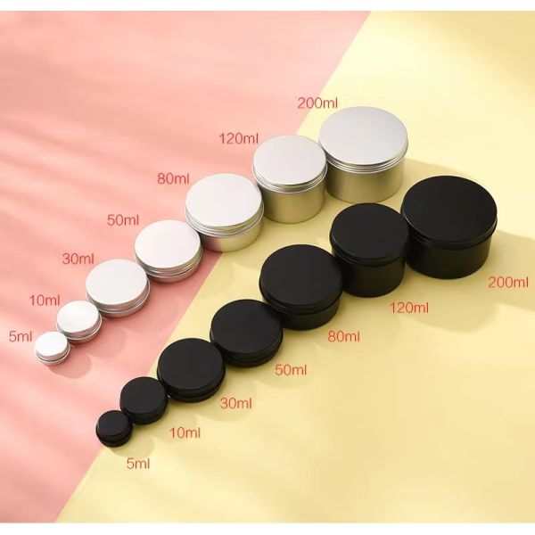 Wholesales 5g 10g 20g 50g 100g 200g Aluminum Jar Metal Case