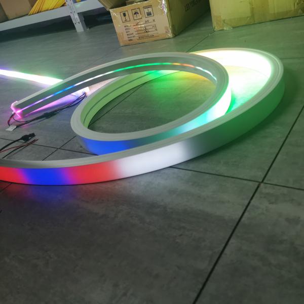 Amazing Topsung 5050smd 60leds/m 24v rgbw led neon rgb addressable neon strip 12v flex