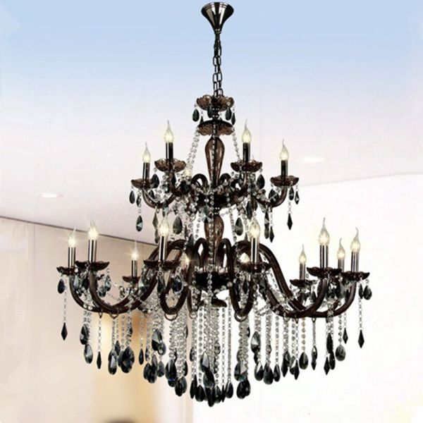 Murano Grey Color Crystal Chandelier For Hotel Project Home (WH-CY-122)