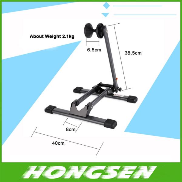 Floor mounted bike rack for bike shop display stand
