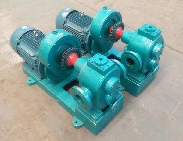Blue Color Cast Steel Arc Gear Asphalt Pump High Performance In Base Asphalt