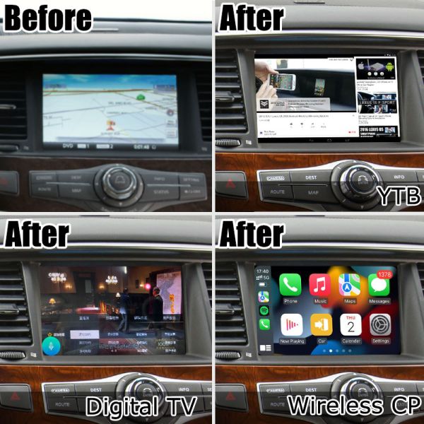 Infiniti QX80 QX56 Z62 carplay android авто многопальцевый HD сенсорный экран upgarde IT08