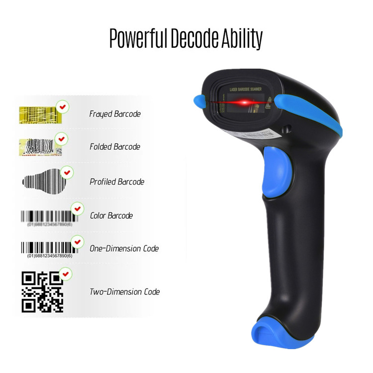 Быстрое сканирование Bluetooth 2d сканер штрих-кода ручной Omni Qr-код-читатель