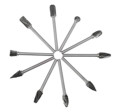 1/8 Inch Shank Tungsten Carbide Bur Rotary Drill Bits Cutter Files Set