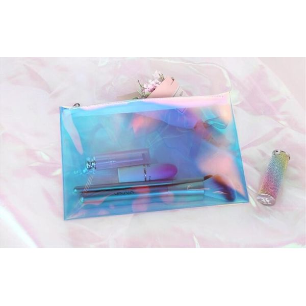 Eva Clear Vinyl Makeup Cosmetic Bag , Cosmetic Travel Bag Promotional