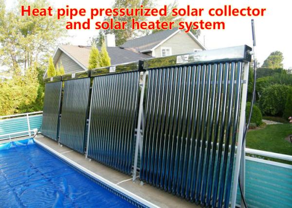 Energy Saving Heat Pipe Solar Water Heater , Vacuum Tube Solar Water Heater
