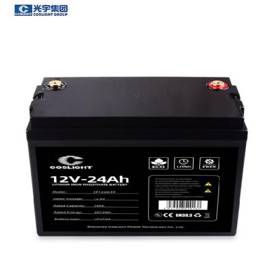 Coslight RV Car Ups 12v 24Ah Lithium Ion Solar Battery 5kw 100ah