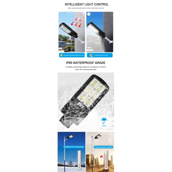 Outdoor Waterproof Solar LED Flood Street Light 200W Radar Induction