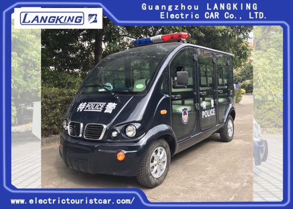 Black 6 Seater  Electric Patrol Car 18% Climbing Ability Load Model X065