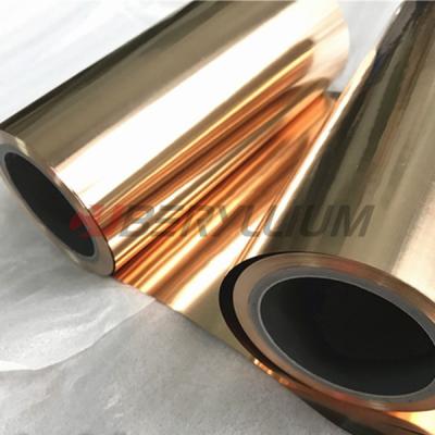 Fita 0.4mmx250mm da mola da tira do cobre do berílio Qbe2 que recozem