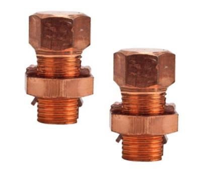 RoHS Certificated Brass Die Casting , Copper Wire Split Bolt Connector