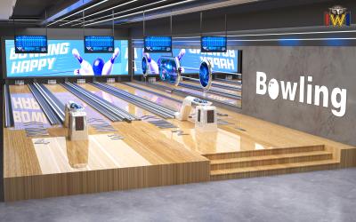 Centre de jeu de bowling intérieur interactif TOUT-EN-UN