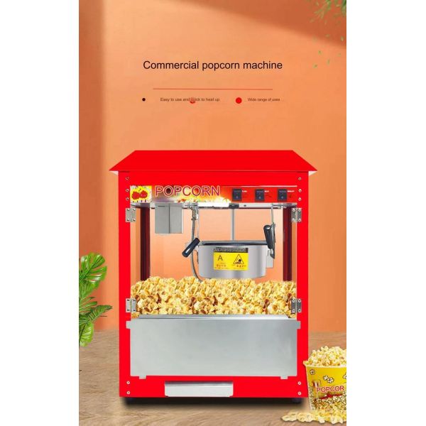 500*300*600 Most Popular Popcorn Making Machine for Raw Material Corn Oil Sugar